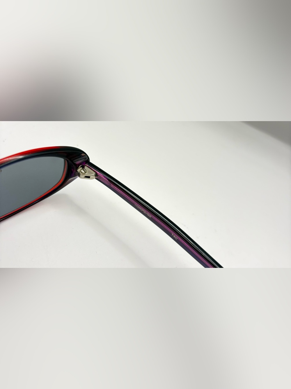 Cosmopolitan Purple Burgundy Oval Sunglasses Frames Only - Picture 7 of 8